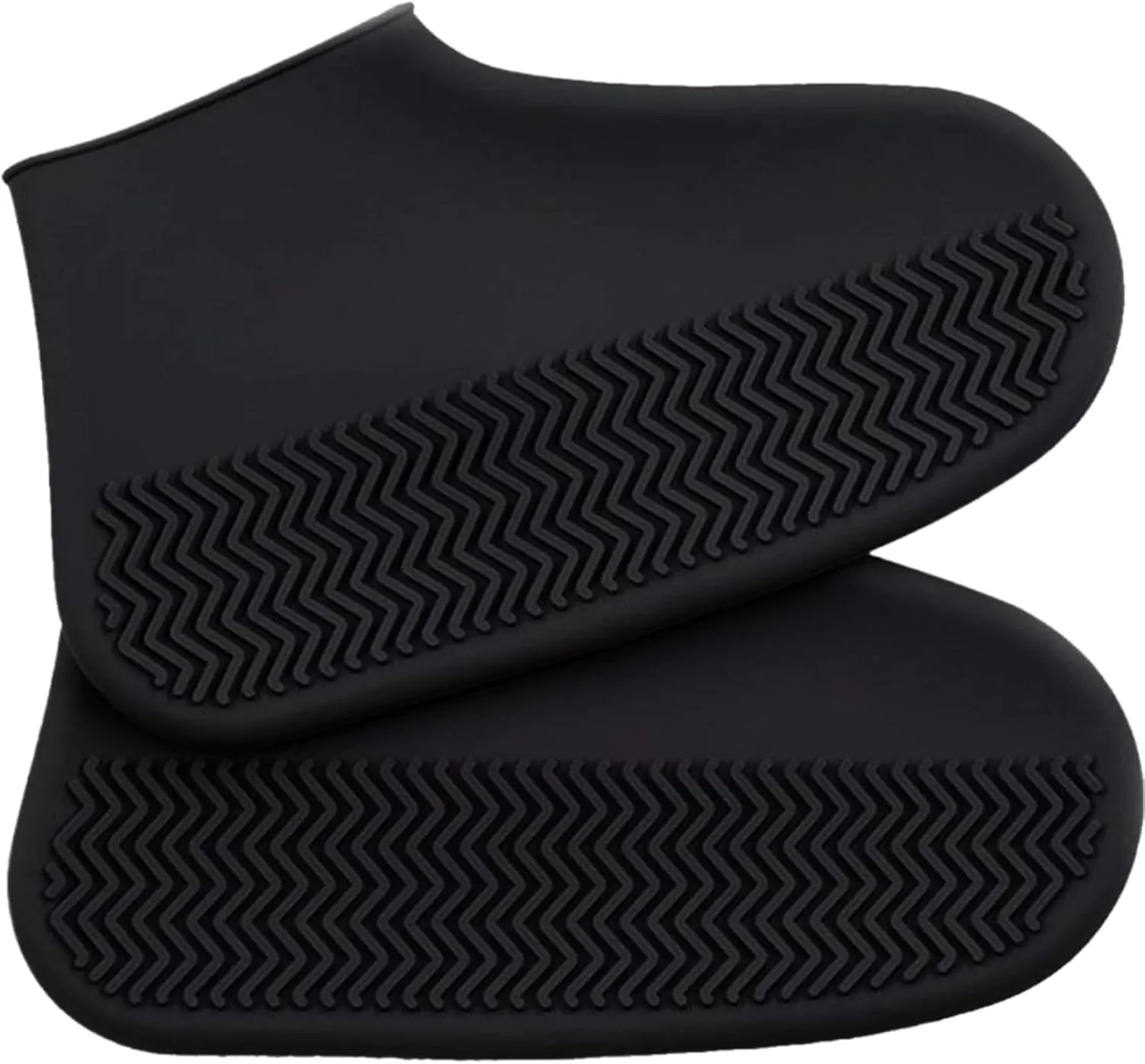 1 Pair Rain Shoe Covers Anti Slip Waterproof Shoe Covers, Silicone 11.8 Inch Sole Rain Washable Reusable Boots Cover for Women Men