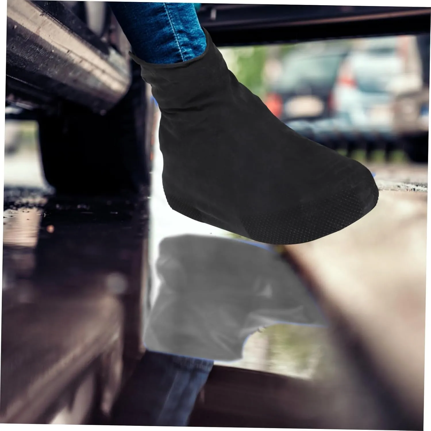 1 Pair Waterproof Shoe Cover Shoes Boot Protector rain Boot Cover Outdoor Accessory Elastic Boot Cover