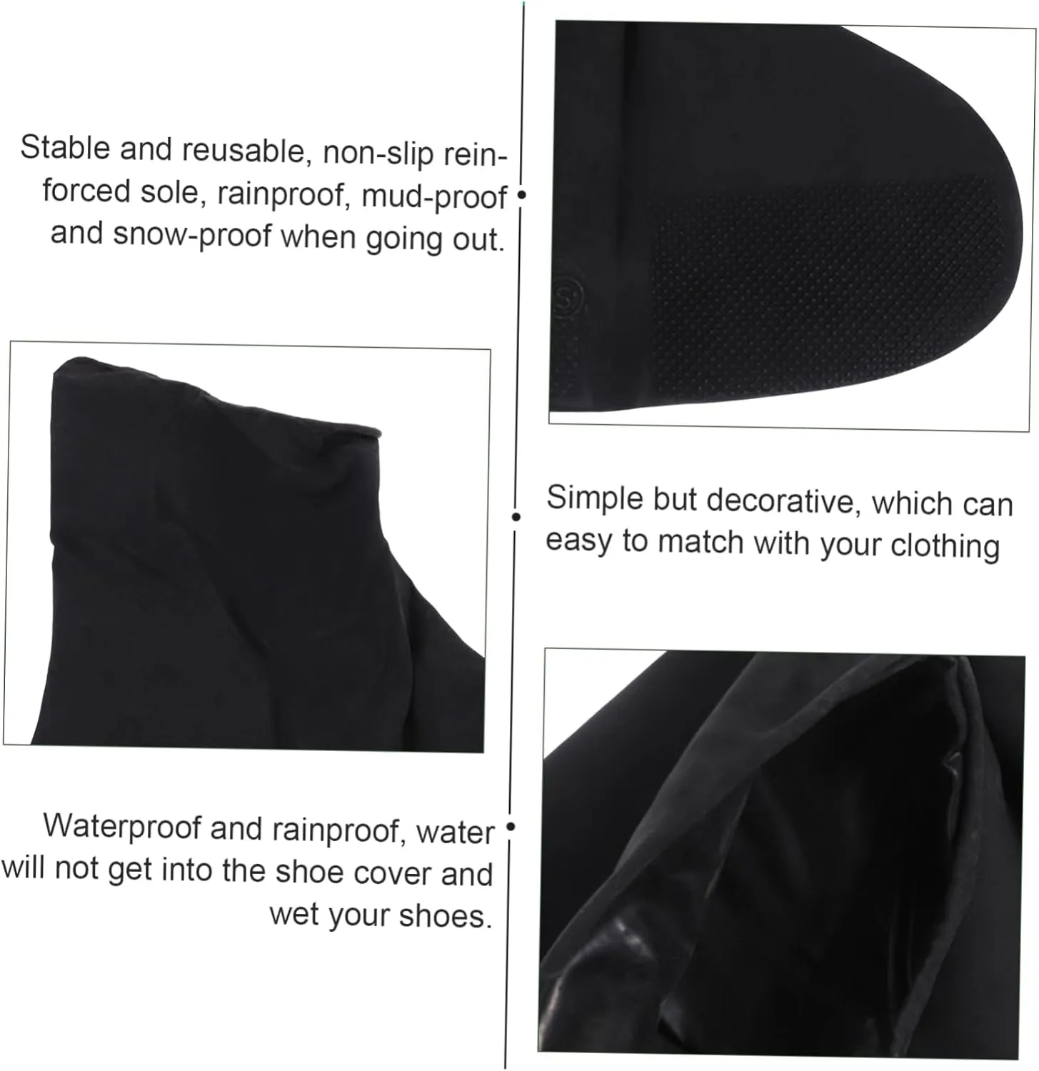 1 Pair Waterproof Shoe Cover Shoes Boot Protector rain Boot Cover Outdoor Accessory Elastic Boot Cover