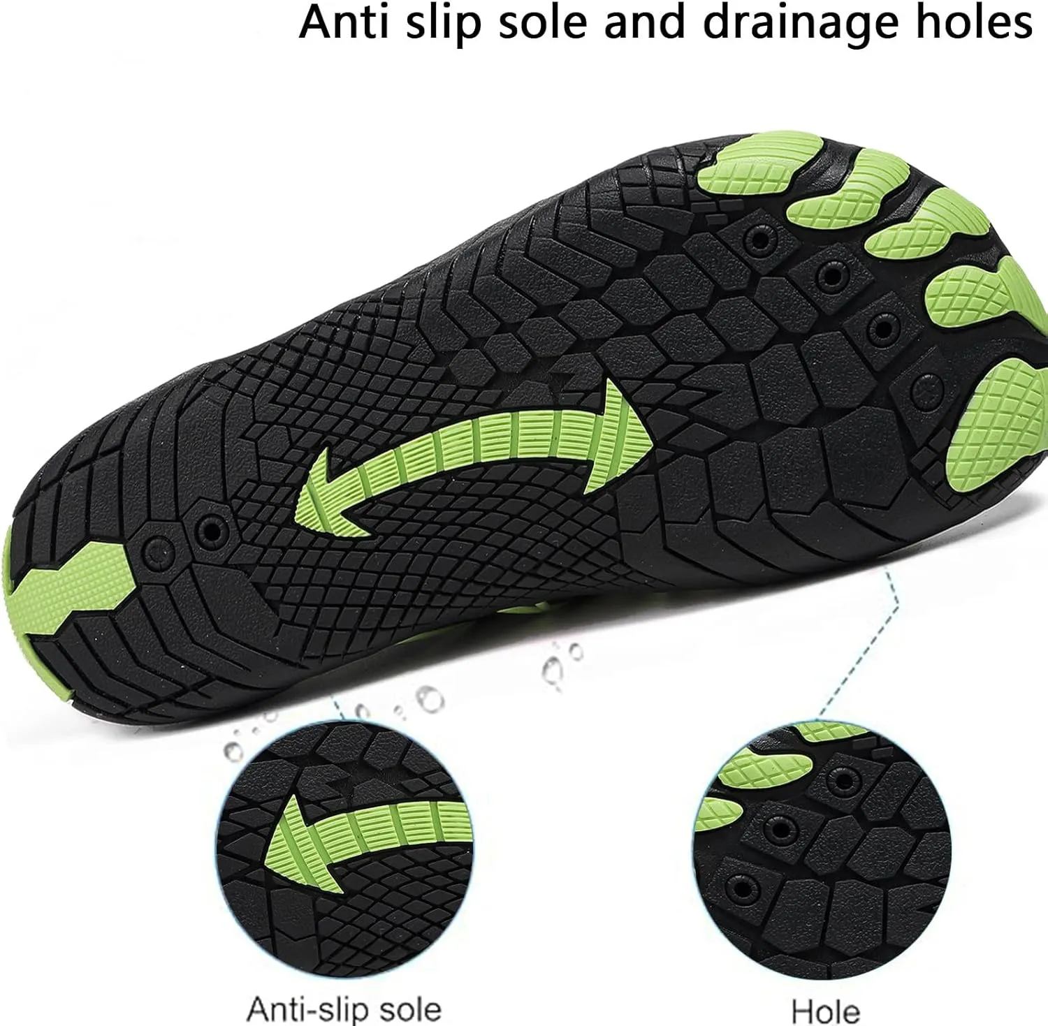 Adult Water Shoes Lightweight Men Quick-Dry Aqua Sock Barefoot Shoes Women Non-Slip Walking Athletic Swim Beach Shoe Surfing