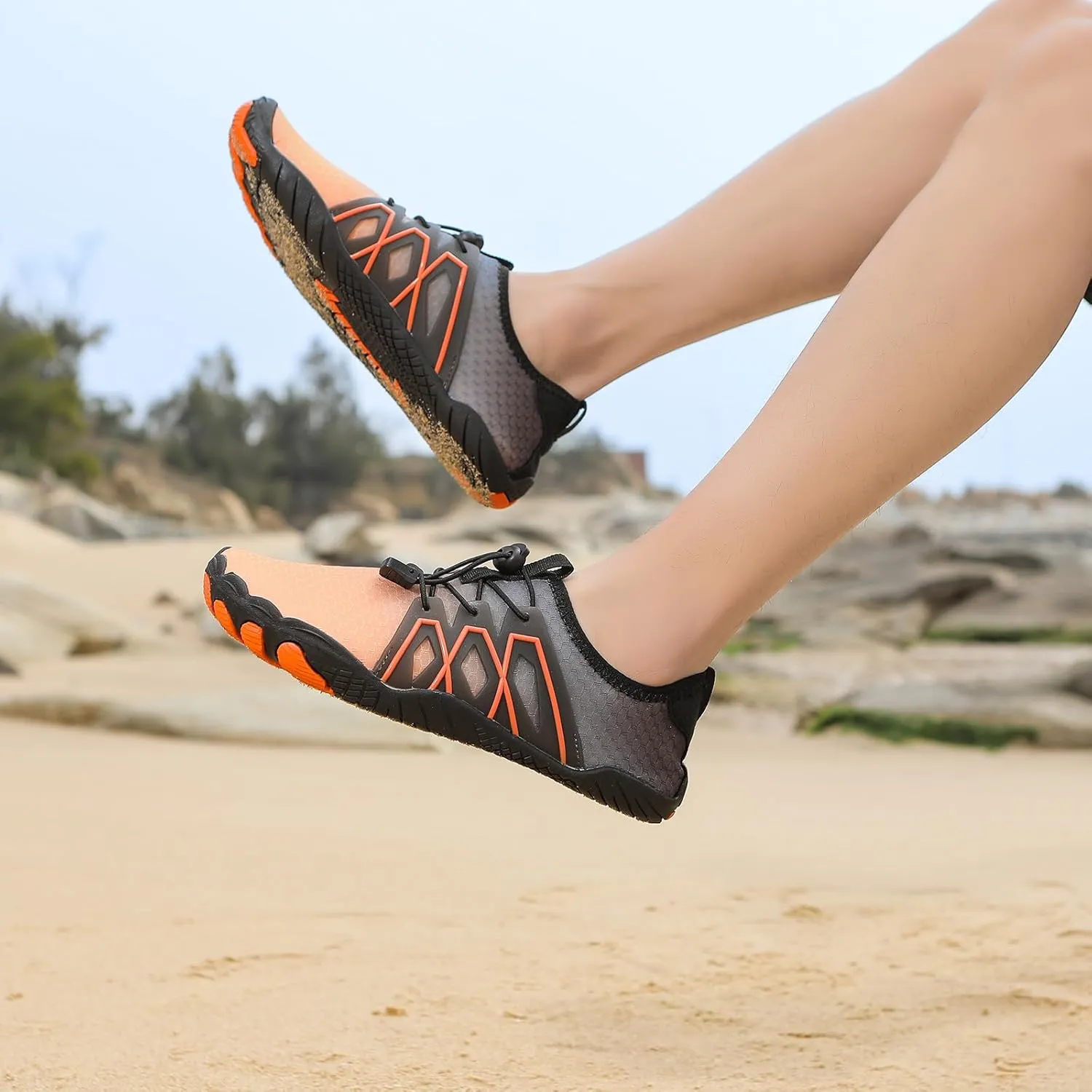 Adult Water Shoes Lightweight Men Quick-Dry Aqua Sock Barefoot Shoes Women Non-Slip Walking Athletic Swim Beach Shoe Surfing