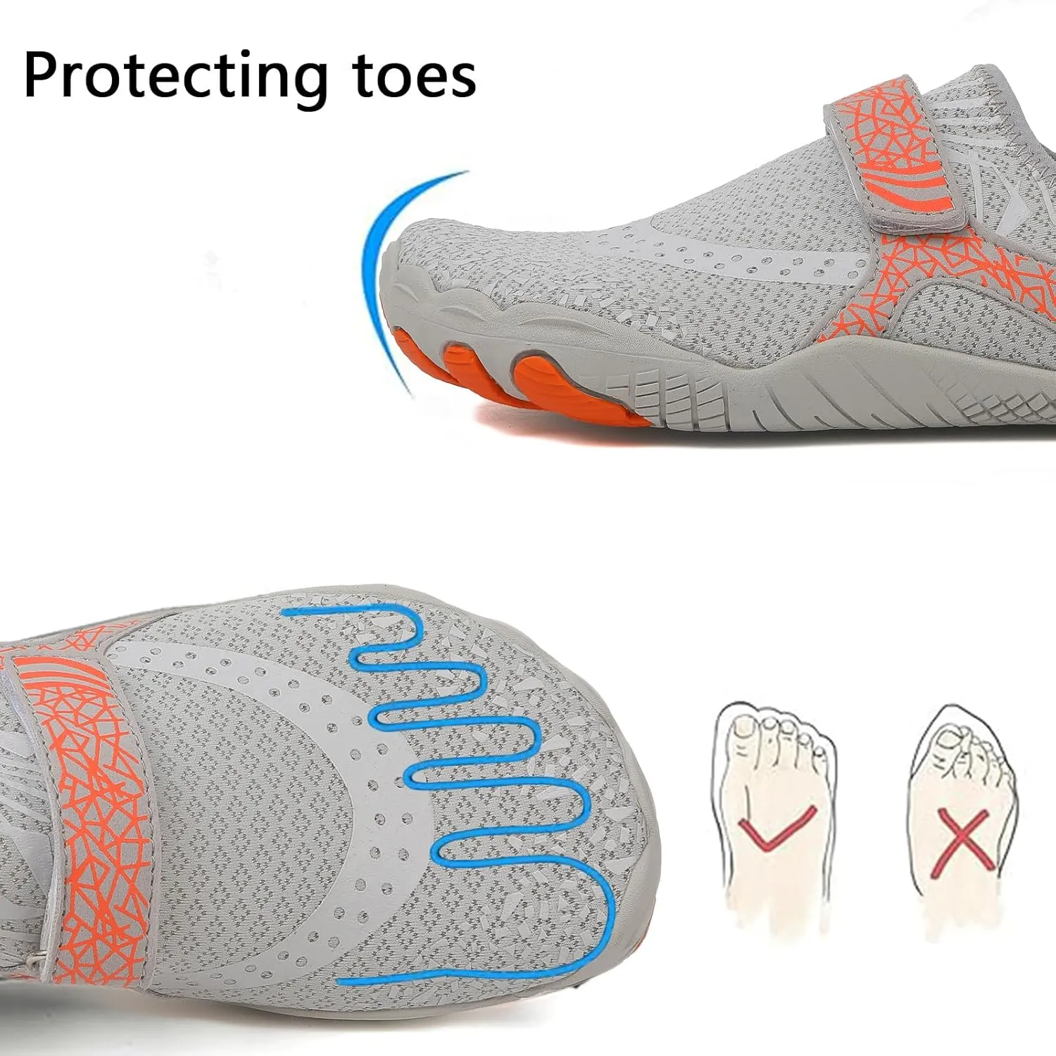 Adult Water Shoes Walking Lightweight Men Quick-Dry Aqua Sock Barefoot Shoes Women Non-Slip Athletic Swim Beach Shoe Surfing