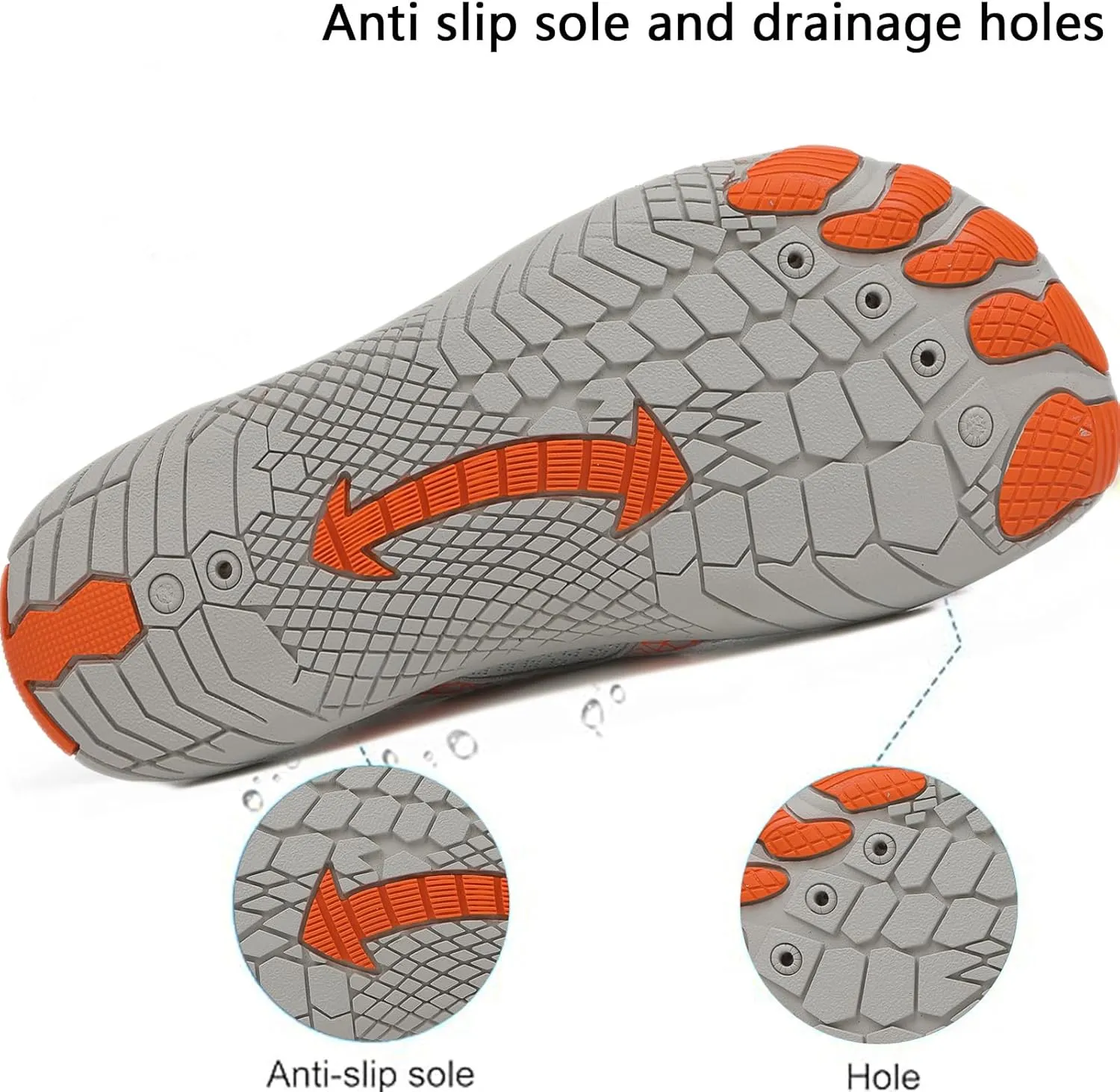 Adult Water Shoes Walking Lightweight Men Quick-Dry Aqua Sock Barefoot Shoes Women Non-Slip Athletic Swim Beach Shoe Surfing