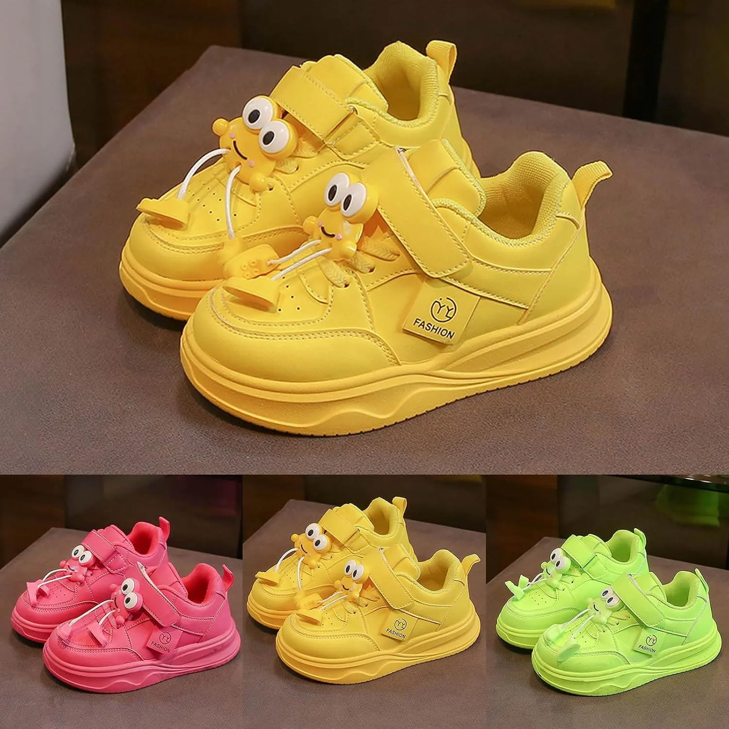 ??artoon Animal Sneaker for Toddler Baby Boys Girls Open Toe Memory Foam Sport Shoes Flat Sole Non Slip Breathable Shoes