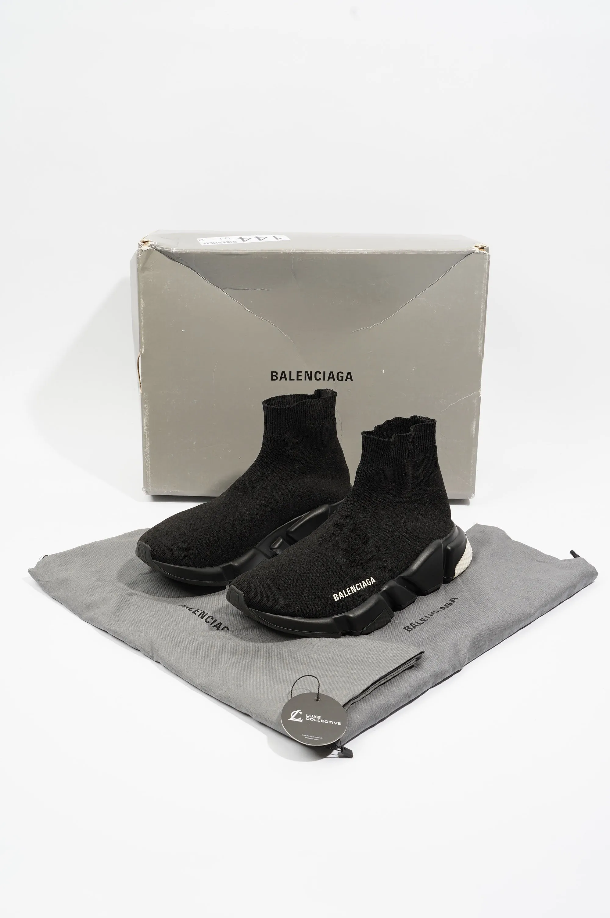 Balenciaga Mens Speed Black / White EU 39 / UK 5