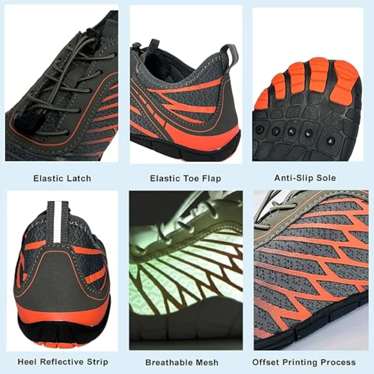 Barefoot Shoes for Women Men, Breathable Non Slip Athletic Water Footwear, Pro Wide Toe Box for Hiking
