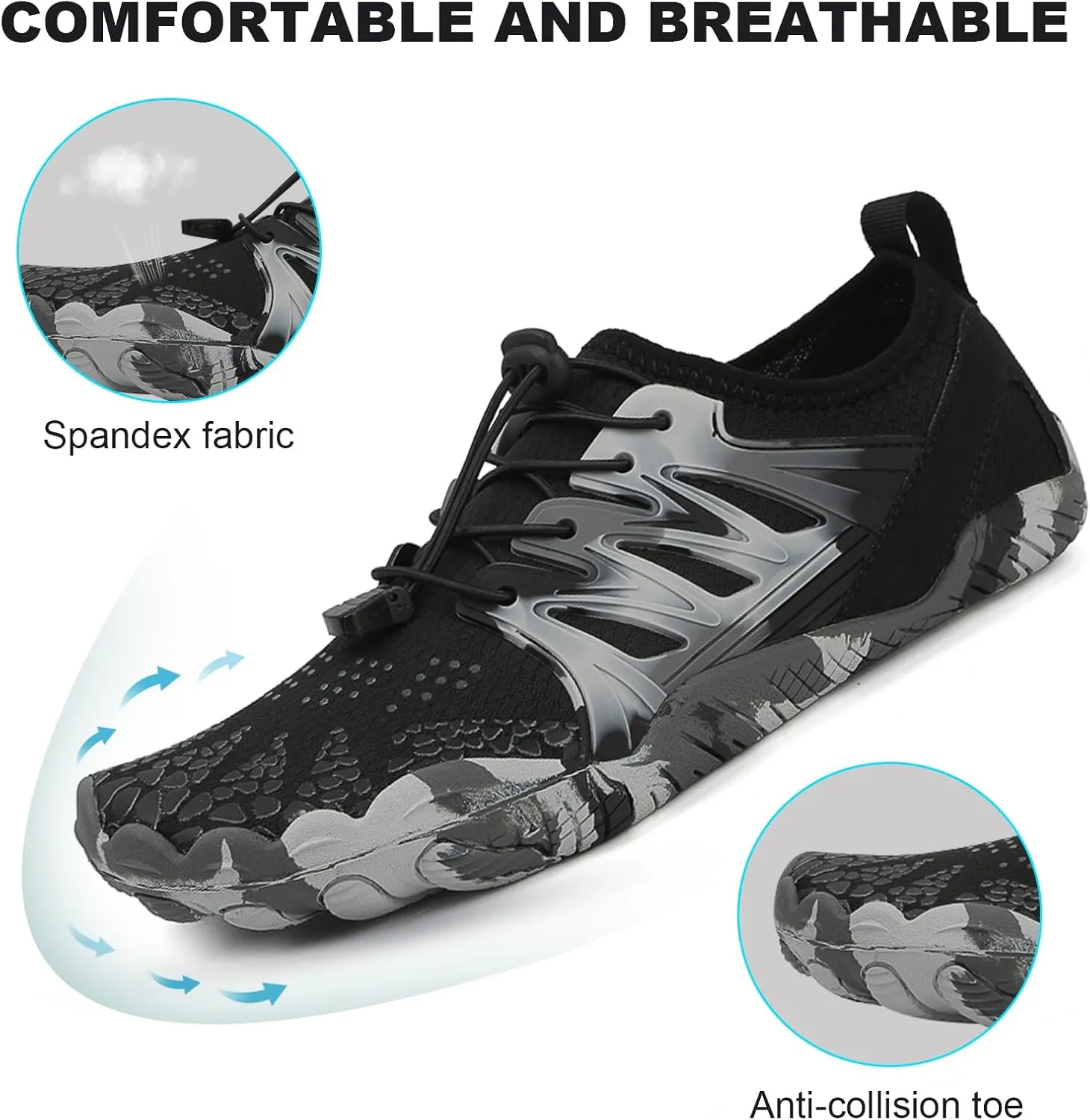 Barefoot Shoes for Women Men Non-Slip Healthy Grounded Footwear for Women Men Breathable Fashion Trail Rnning Shoes Womens Mens Wide Toe Zero Drop Shoe Footwear
