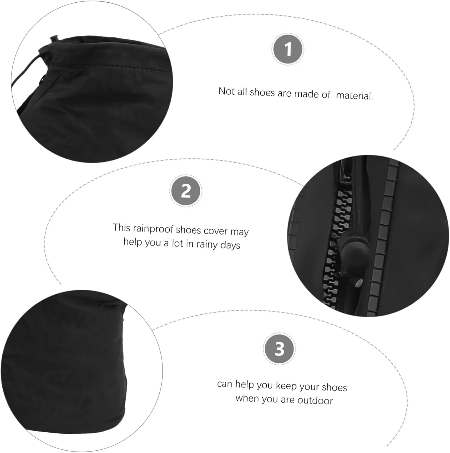 BESPORTBLE Shoe Cover Rain Shoe Protector Waterproof Riding Overshoes Winter Overshoes Neoprene Overshoes Men Shoe