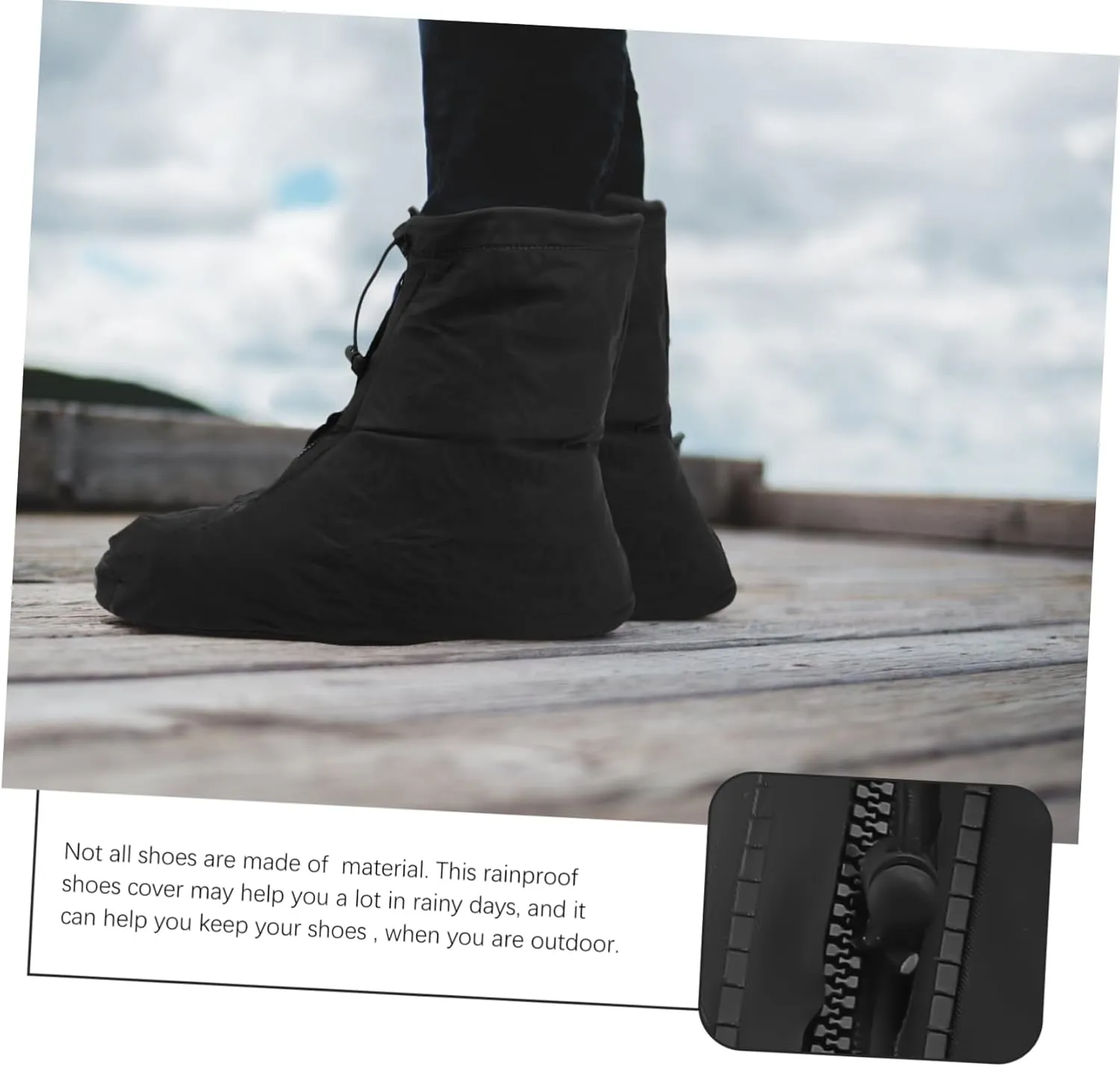 BESPORTBLE Shoe Cover Rain Shoe Protector Waterproof Riding Overshoes Winter Overshoes Neoprene Overshoes Men Shoe