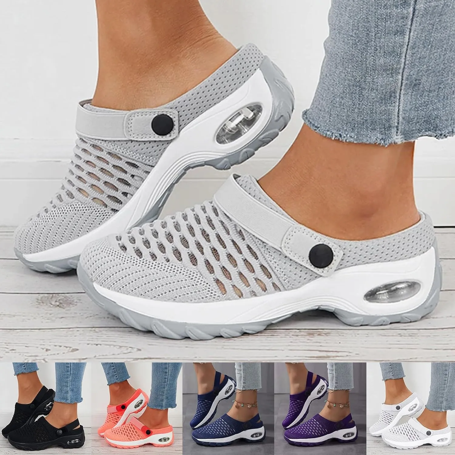 Cathalem Flat Sandals for Women, Orthopedic Sandals for Women Orthopedic Clogs Women Orthopedic Slip On Shoes Women