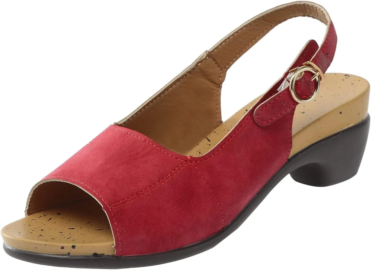 Cathalem Orthopedic Sandals for Women,Sandals Women Orthopedic Sandals Dressy Open Toe Low Heel Sandals with Ankle Strap