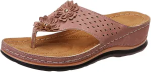 Cathalem Summer Sandals for Women 2024 Anti-Slip Casual Comfortable Wedge Sandals Walking Slippers with Arch Support