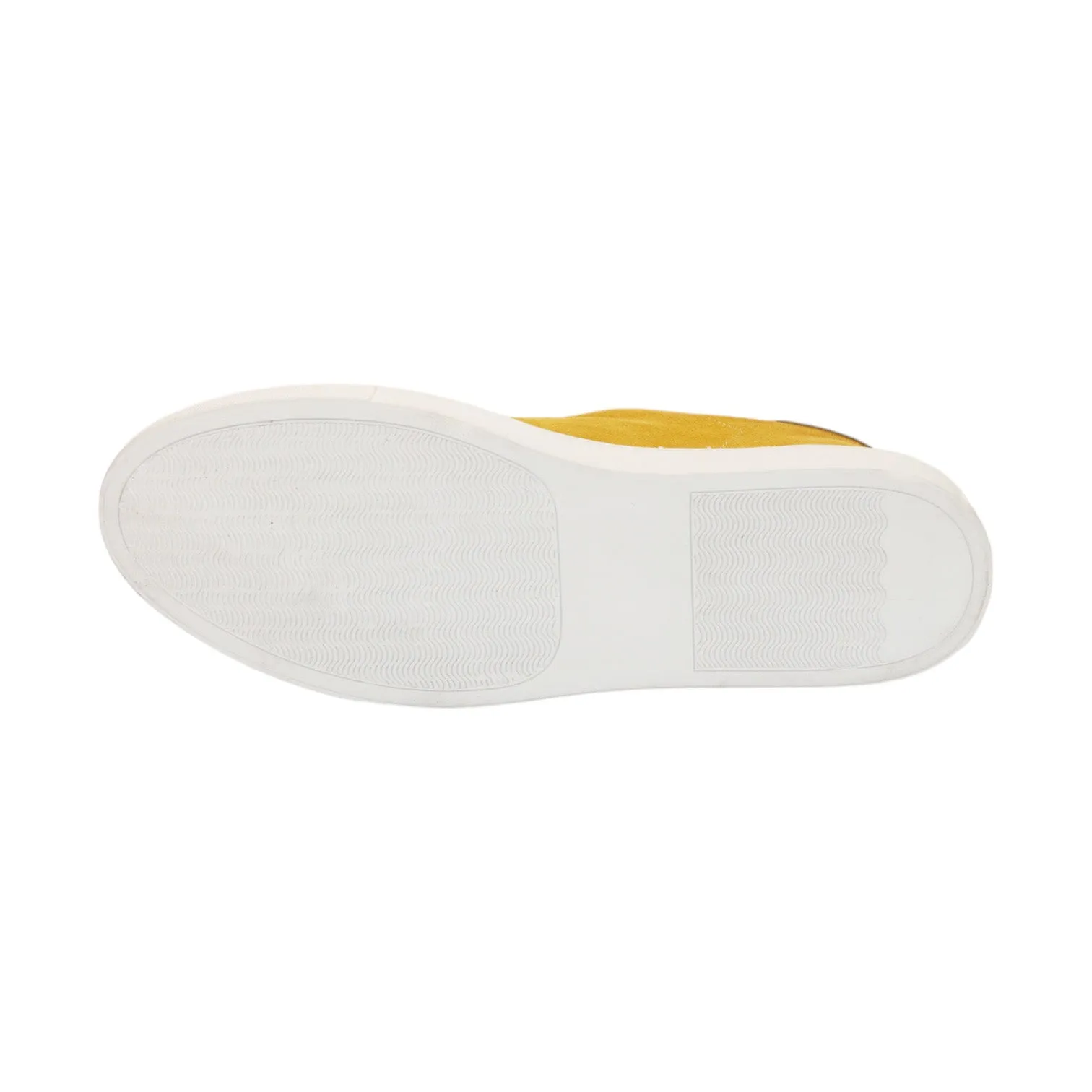 Duca Cremona Men's Shoes Yellow Suede Leather Sneakers (D1150)