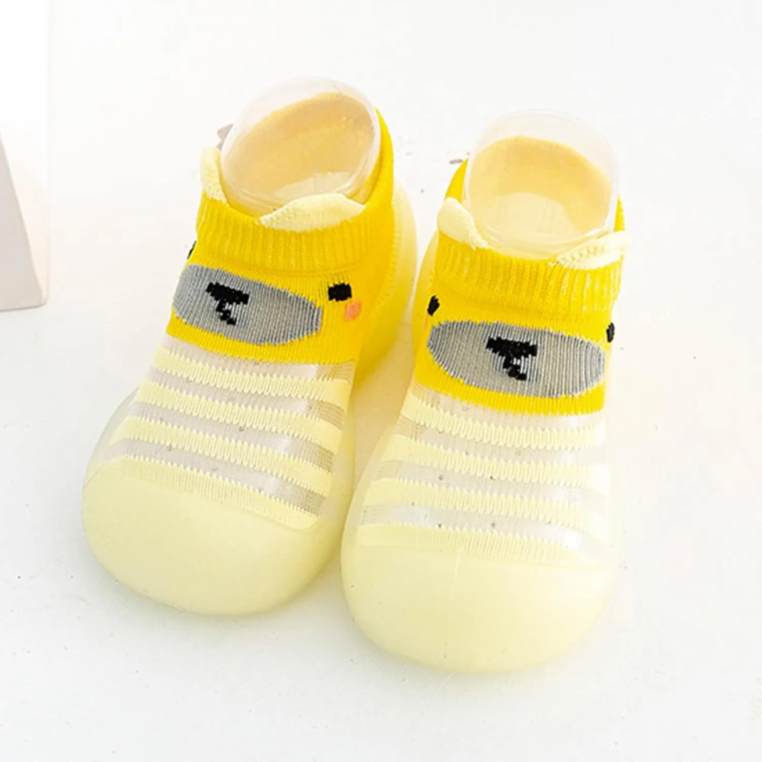 EnJoCho Children Tennis Shoes Infant Boys Girls Animal Prints Cartoon Socks Shoes Toddler Breathable Mesh The Floor Shoes