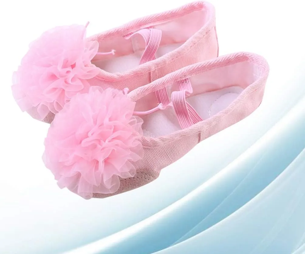 EXCEART 1 Pair Dance Shoes Jazz Shoes Yoga Footwear Ballet Shoes Socks Girls Slide Sandals Canvas Flats for Women Dancing Shoes Pocket Shoes The Flowers Yoga Shoes Set
