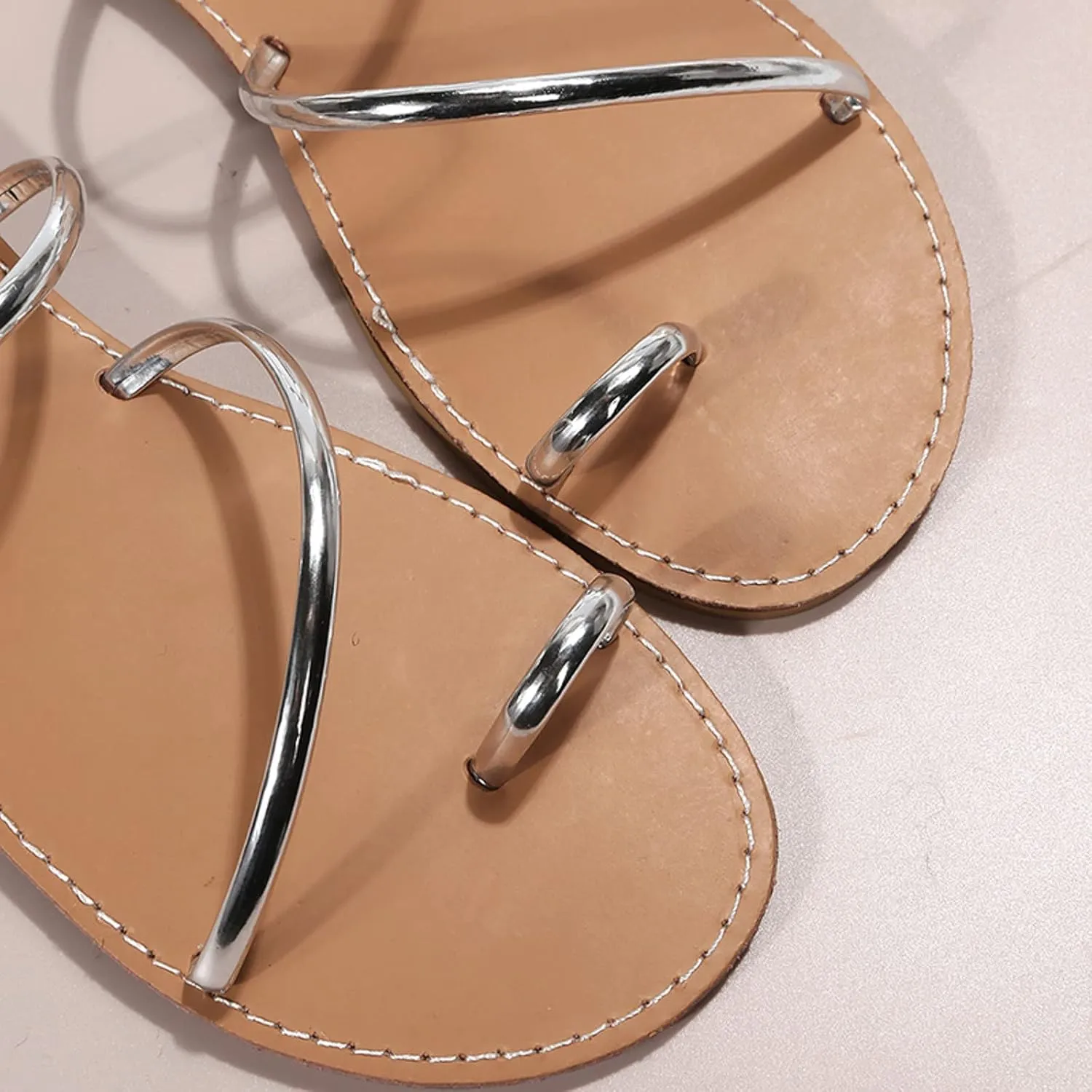 Flat Sandals for Women Open Toe Slingback Shoes Orthopedic Sandals Casual Summer Comfortable Flat Sandals