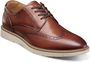 Florsheim Vibe Wingtip Oxford Men's Oxford, 9.5 D(M) US, Cognac