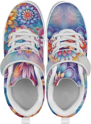 Girls Boys Comfortable Strap Sneakers with One Strap Low Top Slip On Sneaker Wide Barefoot Shoes Comfy Sports Shoes