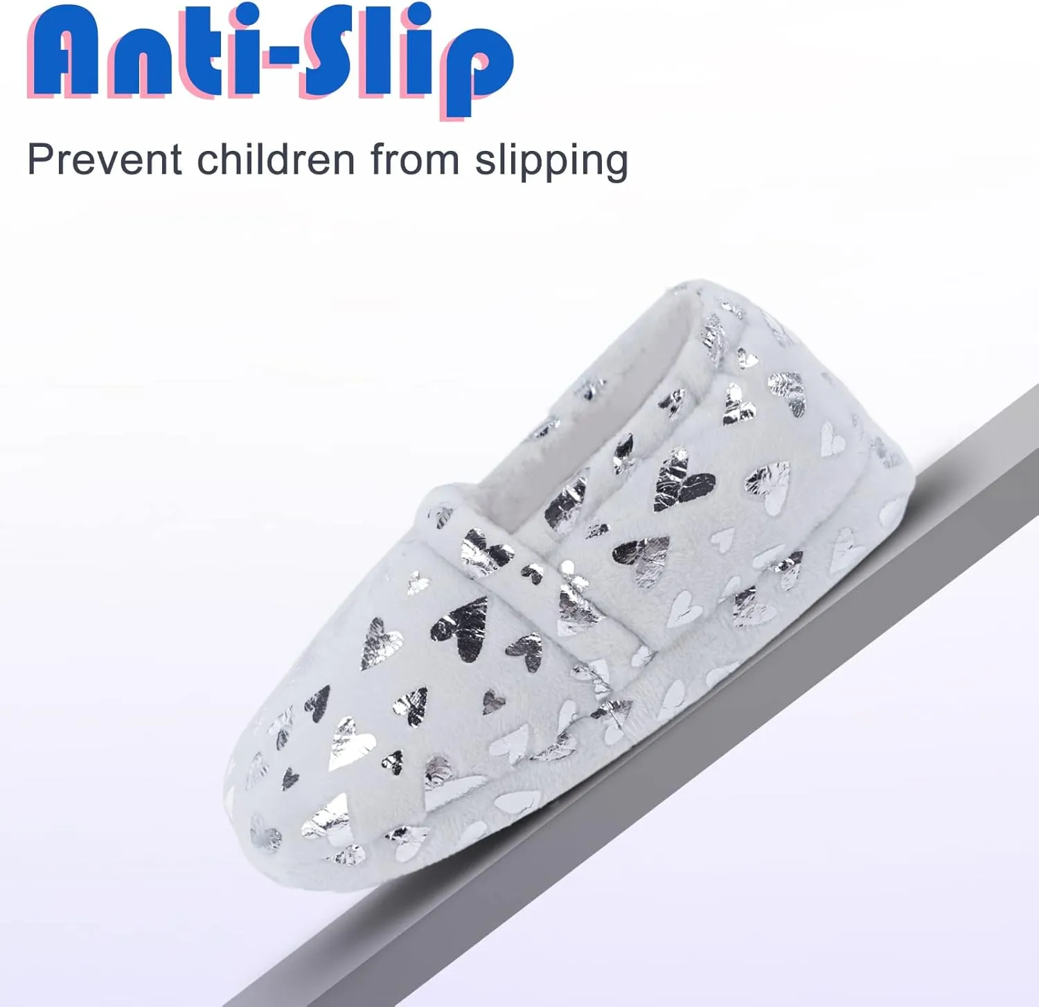 Girls Slippers Mermaid Princess No-Slip Comfy House Slippers Memory Foam House Shoes for Girls Bedroom Indoor Outdoor