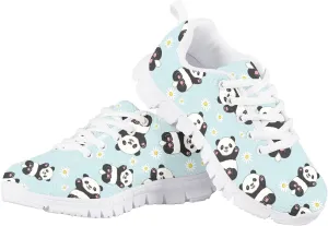 Girls Tennis Shoes Lace Up Breathable Sneakers Kids Lightweight Sneakers Athletic Running Shoes