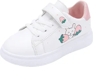 Girls Tennis White Sneakers Toddler Boys ??niform Low Top Breathable Running School Soft Sole Cute Shoes