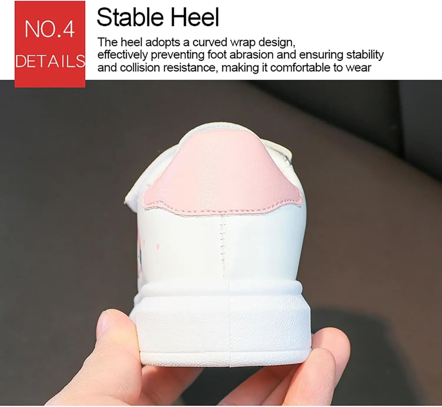 Girls Tennis White Sneakers Toddler Boys ??niform Low Top Breathable Running School Soft Sole Cute Shoes
