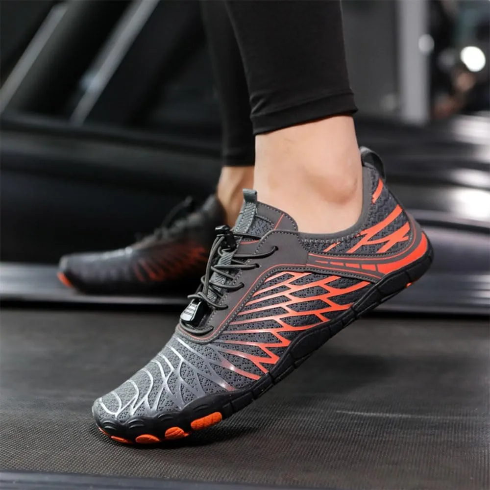 Grounded Footwear for Women Men with Neuropathy, Quick Dry Hike Barefoot Shoes, Comfortable Non-Slip Wide Toe Box Trail Running