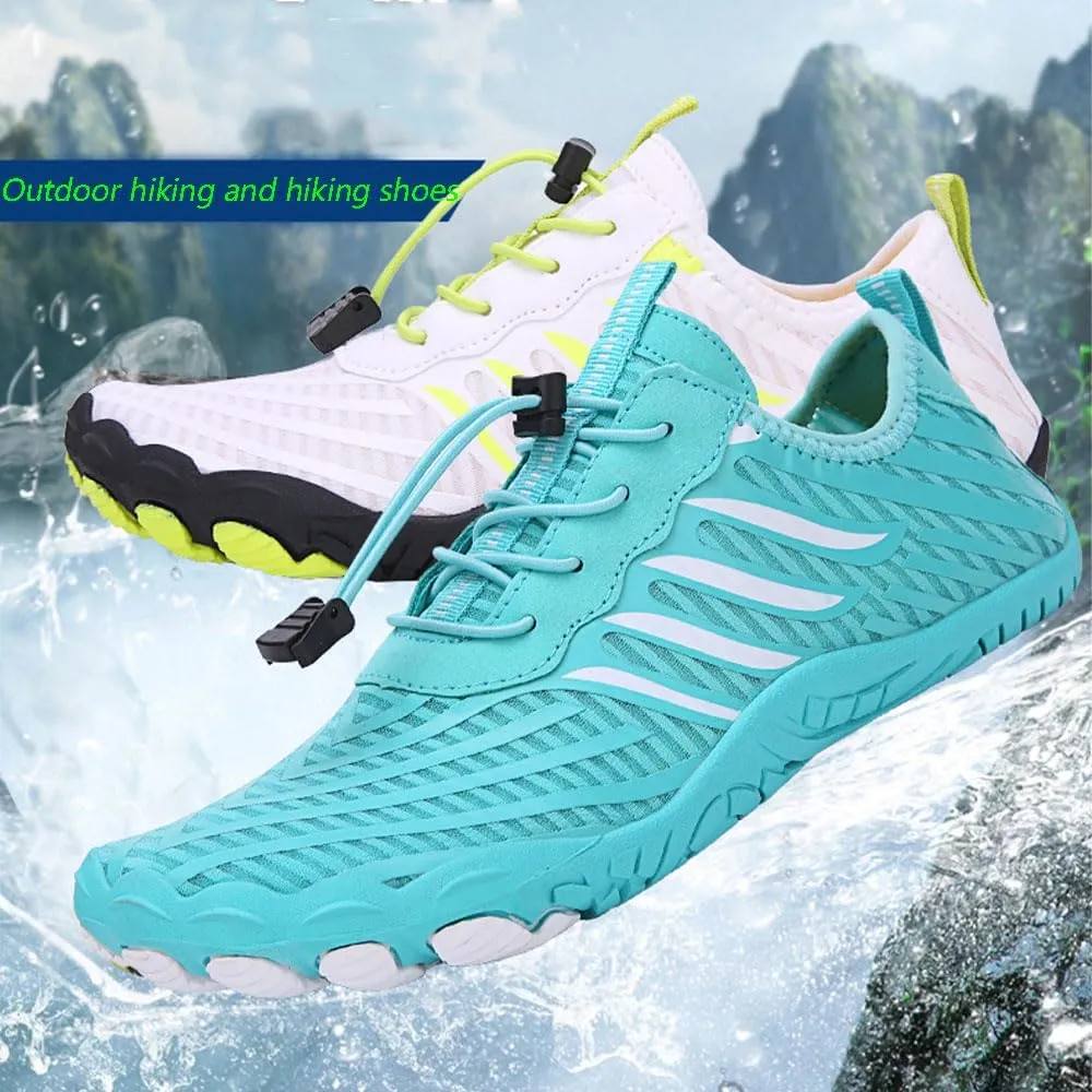Grounded Footwear for Women Men with Neuropathy, Quick Dry Hike Barefoot Shoes, Comfortable Non-Slip Wide Toe Box Trail Running