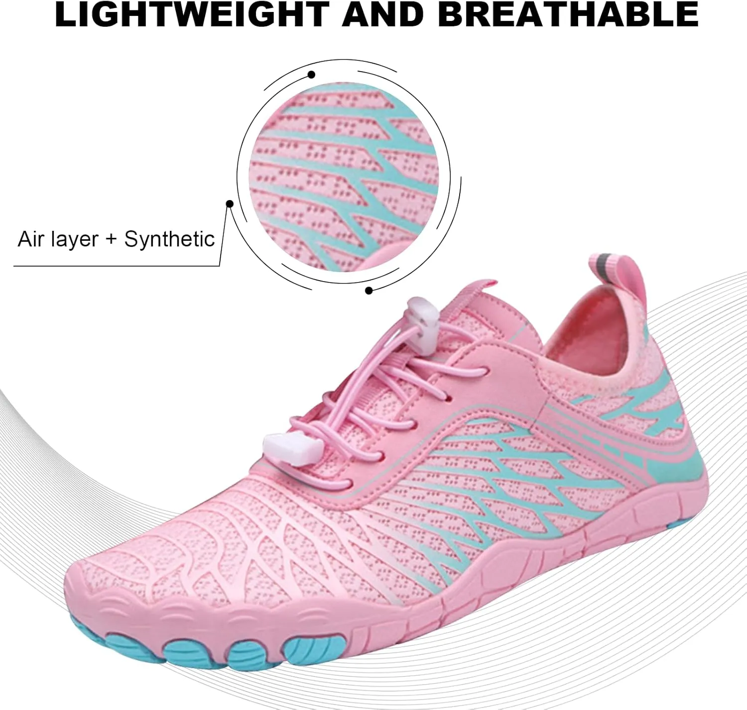 Hike Barefoot Shoes for Women Men 2025Newly Pro Water Shoes Wide Toe Box Grounded Comfort Footwear Breathable Zero Drop Footwear for Beach Pool Aqua Swim Surf Hiking Walking