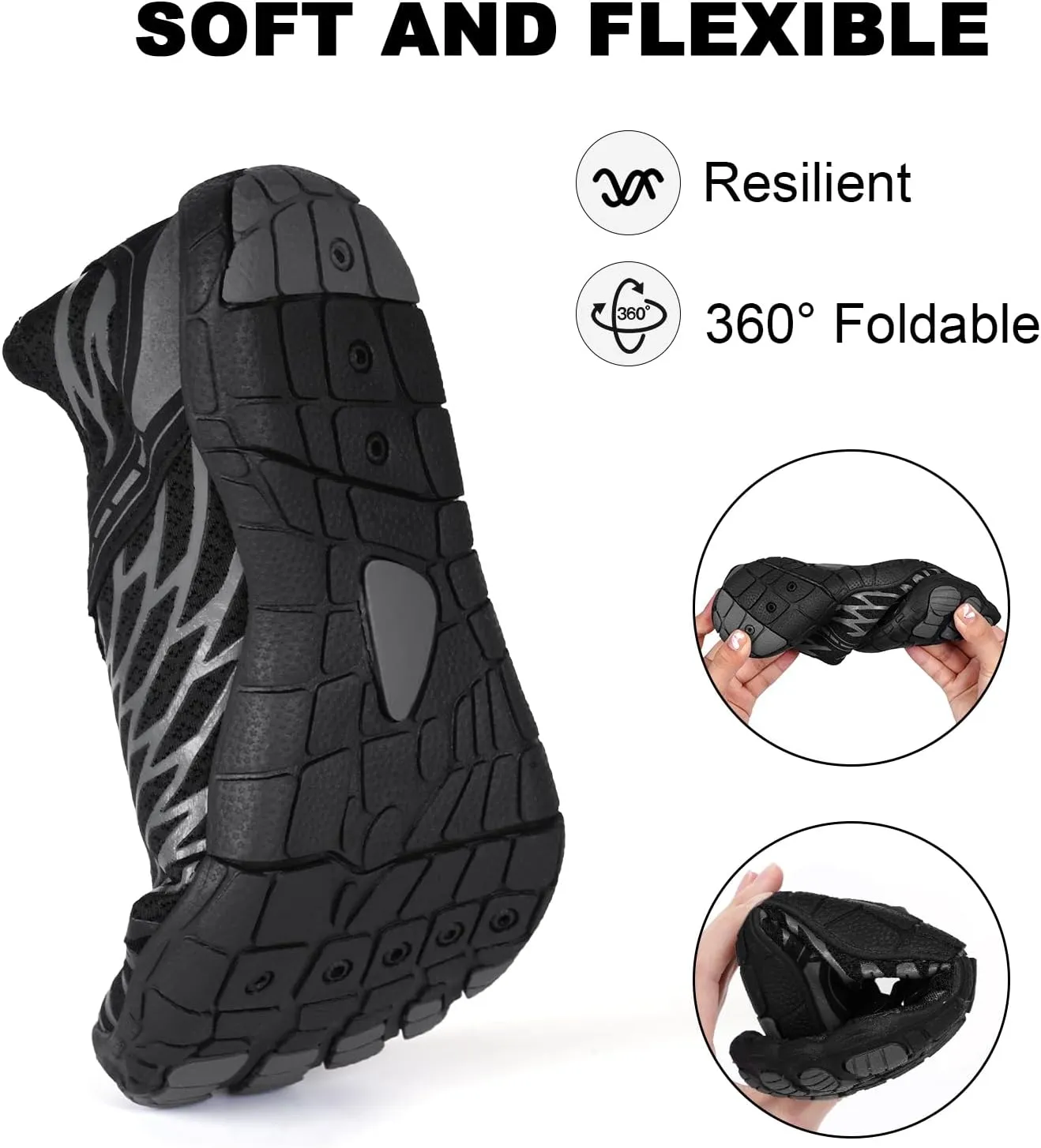 Hike Barefoot Shoes for Women Men 2025Newly Pro Water Shoes Wide Toe Box Grounded Comfort Footwear Breathable Zero Drop Footwear for Beach Pool Aqua Swim Surf Hiking Walking
