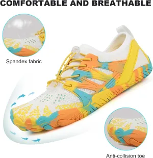Hike Barefoot Shoes for Women Men Non-Slip Healthy Grounded Footwear for Women Men Breathable Fashion Trail Rnning Shoes Womens Mens Wide Toe Zero Drop Shoes Footwear