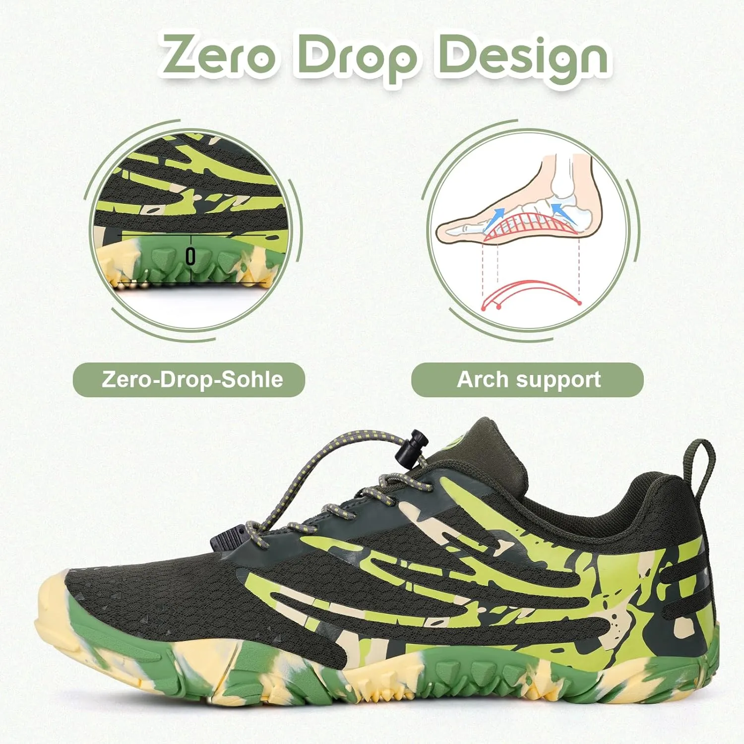 Hike Barefoot Shoes Women Men Non-Slip Healthy Barefoot Shoes Womens Mens Breathable Fashion Trail Rnning Hiking Shoe Womens Mens Wide Toe Zero Drop Shoe