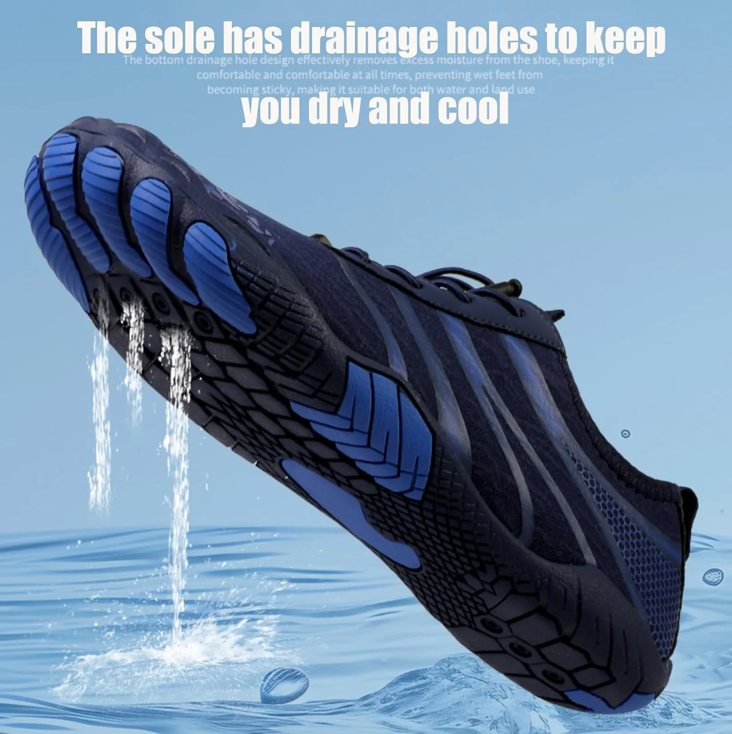 Hike Barefoot Shoes Women Men, Non-Slip Wide Toe Box Quick Dry Footwear, Minimalist Water Shoes Beach Running Walking Sneakers