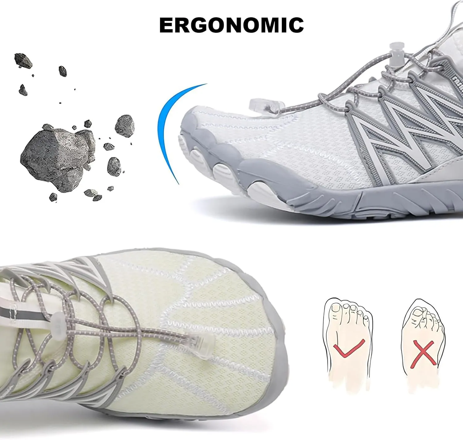 Hike Footwear Barefoot, Non-Slip Barefoot Shoes, Womens Mens Healthy Barefoot Shoes