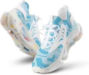 Ice-Skate Figure Skating Shoes Men's Running Shoes Lightweight Walking Shoe Breathable Sneaker