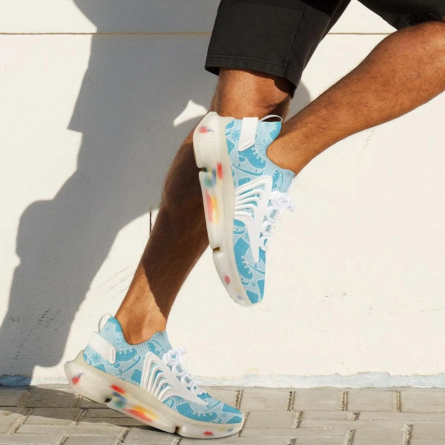Ice-Skate Figure Skating Shoes Men's Running Shoes Lightweight Walking Shoe Breathable Sneaker