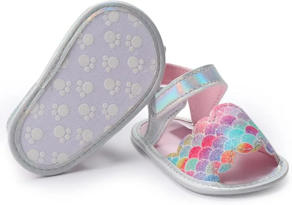 Infant Baby Girls Sandals with Princess Dress First Walker Shoes