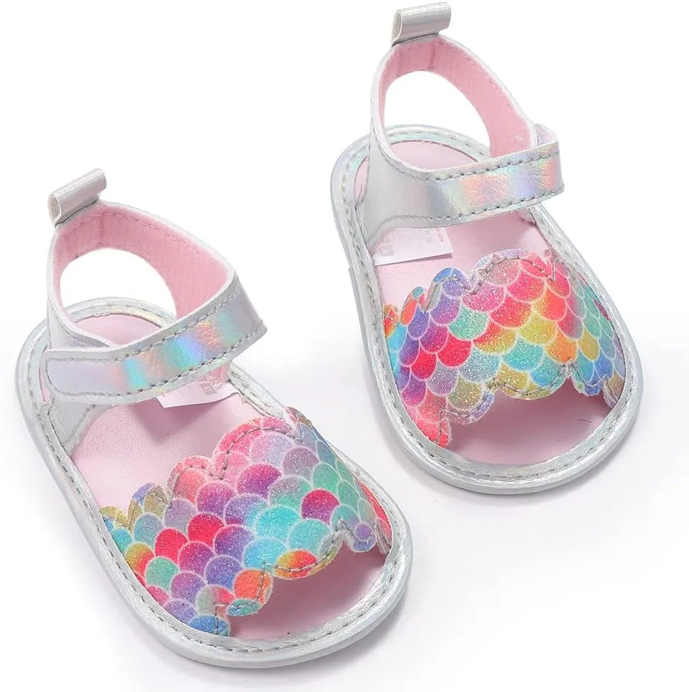 Infant Baby Girls Sandals with Princess Dress First Walker Shoes