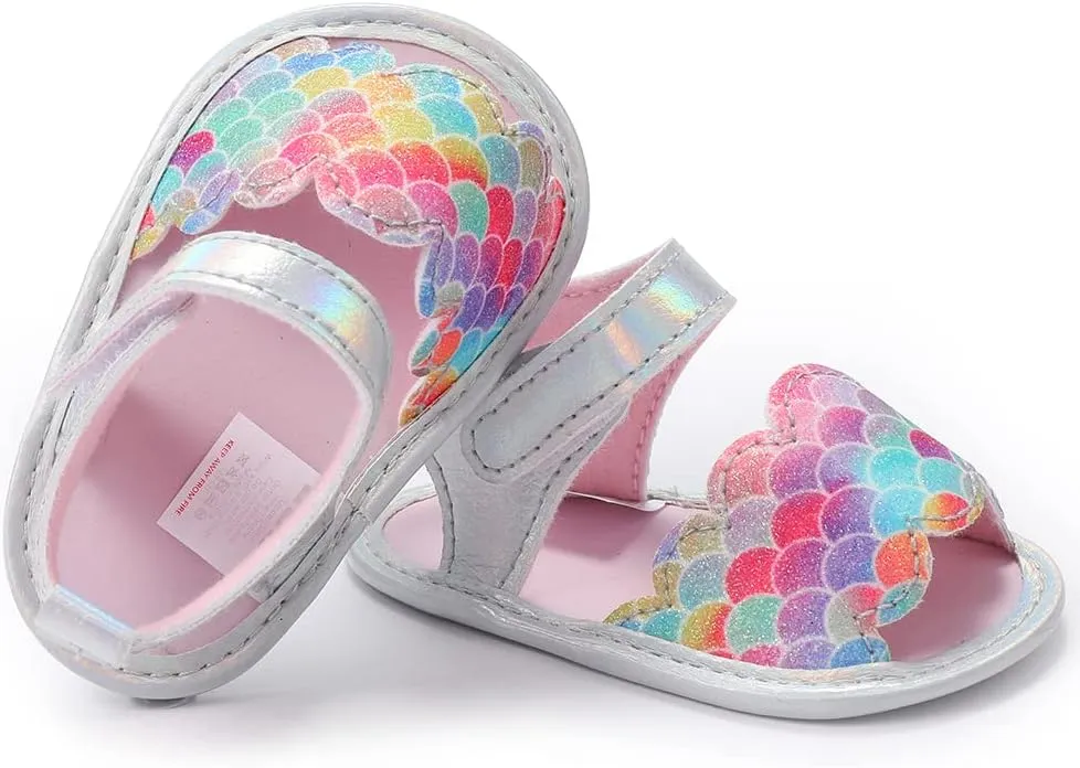 Infant Baby Girls Sandals with Princess Dress First Walker Shoes