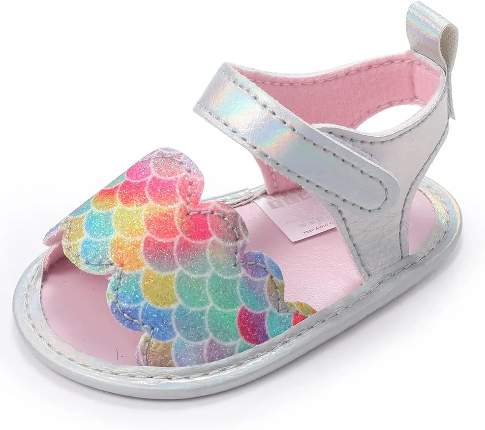 Infant Baby Girls Sandals with Princess Dress First Walker Shoes