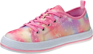 Josmo Girls Casual Fashion Sneakers - Laceup Tiedye Design Canvas Shoes (Little Kid - Big Kid)