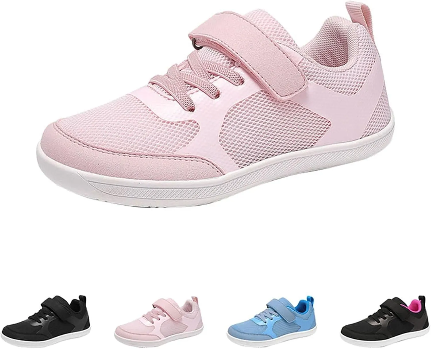 Kids Boys Girls Hiking Shoes Lace-Up Low Top Lightweight Breathable Athletic Sneakers Non-Slip Sole Sports Shoes