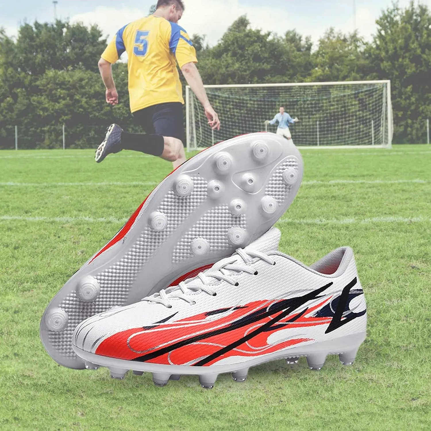 Kids Rubber Sneakers Flat Non Slip Lightweight Tennis Sport Shoes Boys Girls Ribbed Lace School Athletic Shoes