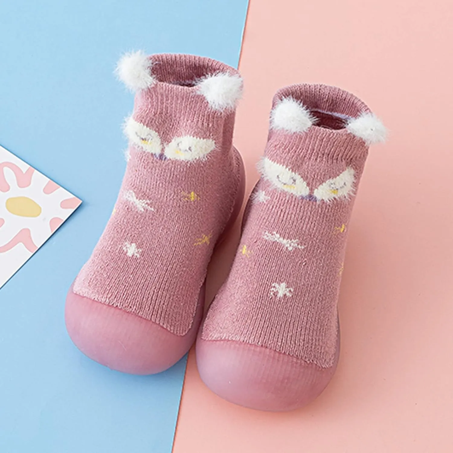 Kids Shoes Girls,Baby Shoes Sock Shoes Non-Slip First Walker Floor Shoes Soft Indoor Kids Shoes 0-3 Years