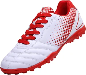 Kids Soccer Cleats Boys Girls Youth Athletic Outdoor & Indoor Baseball Shoe Firm Ground Cleat Flexible Sneaker