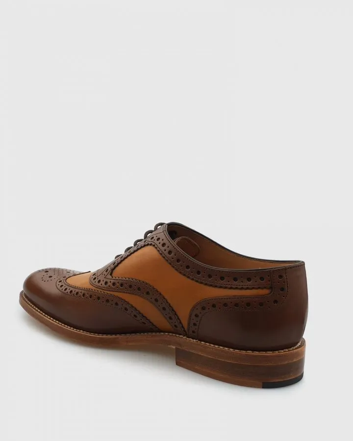 LOAKE TARANTULA BROWN-TAN GOOD YEAR WELTED BROGUE SHOES