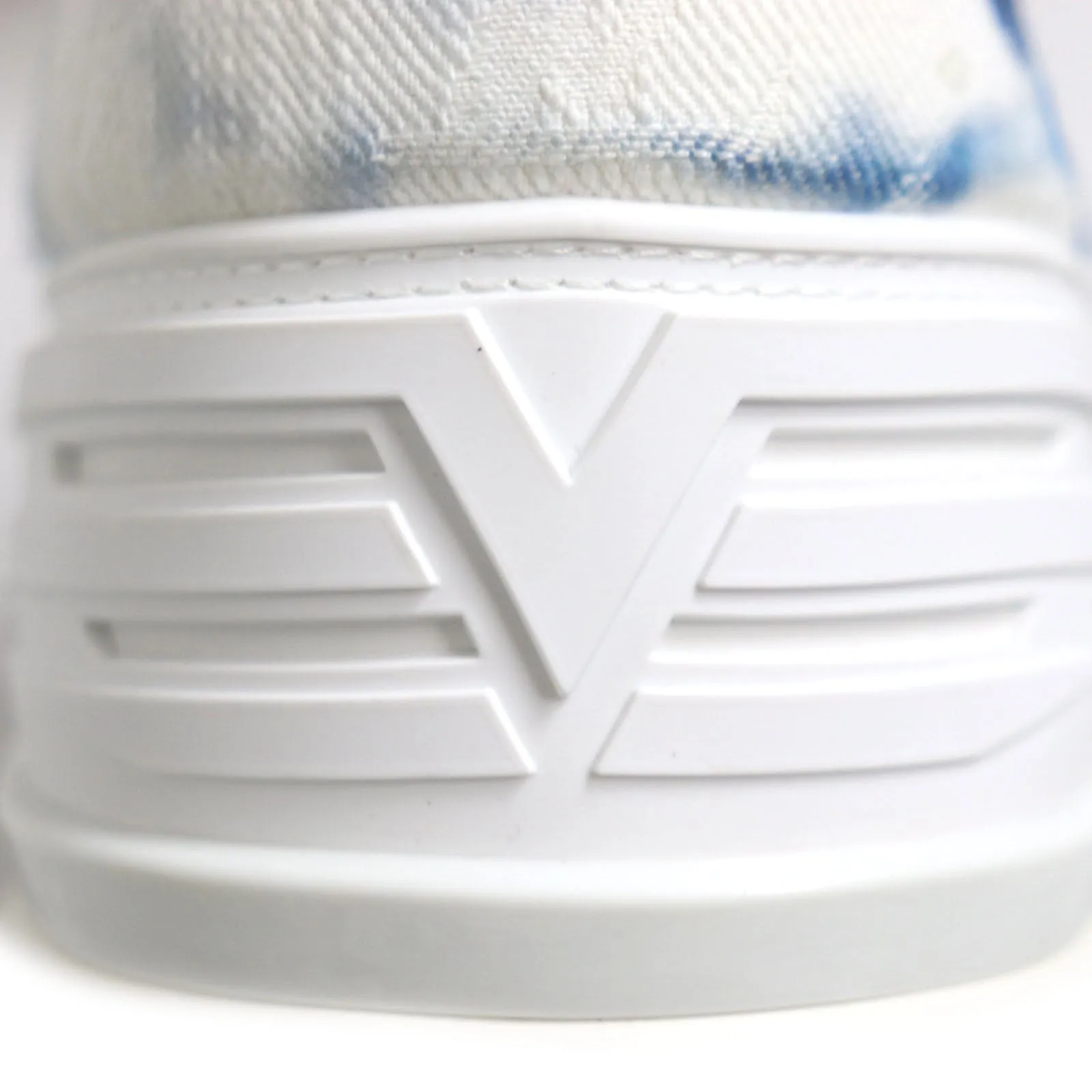 LOUIS VUITTON sneakers Monogram denim White blue Fast Lane Line Monogram 7