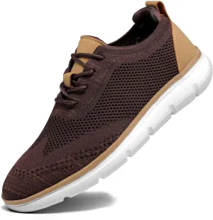 Mens Casual Dress Shoes Fashion Mesh Oxfords Business Walking Work Sneakers Comfortable Lightweight