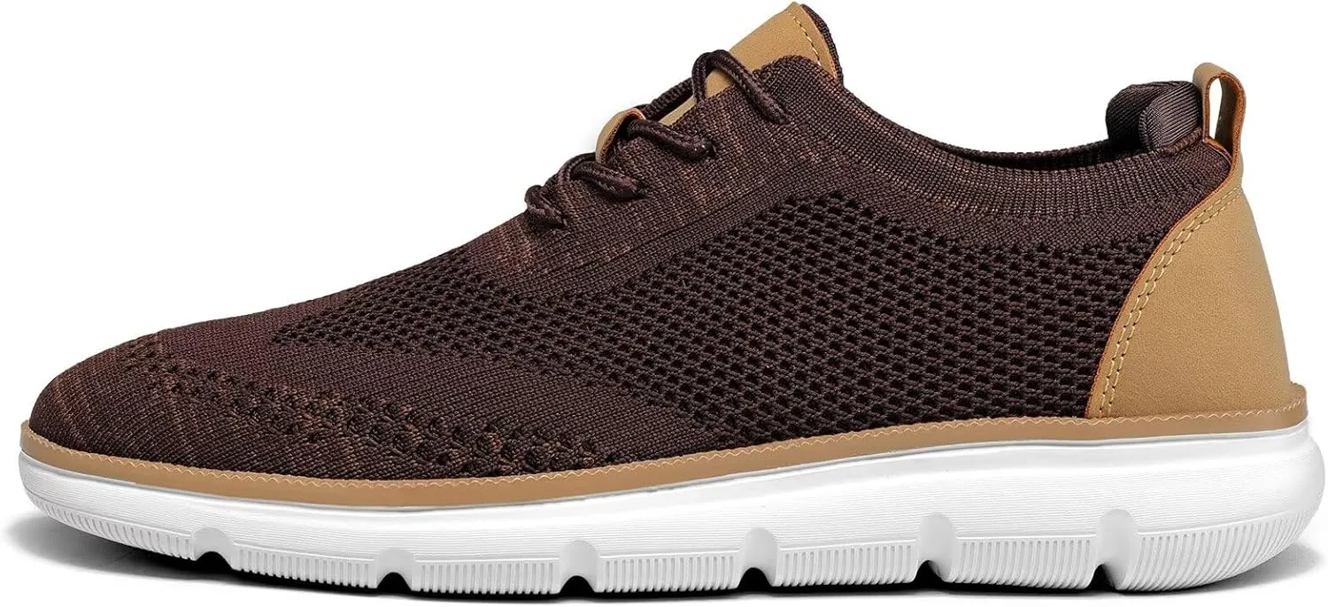 Mens Casual Dress Shoes Fashion Mesh Oxfords Business Walking Work Sneakers Comfortable Lightweight