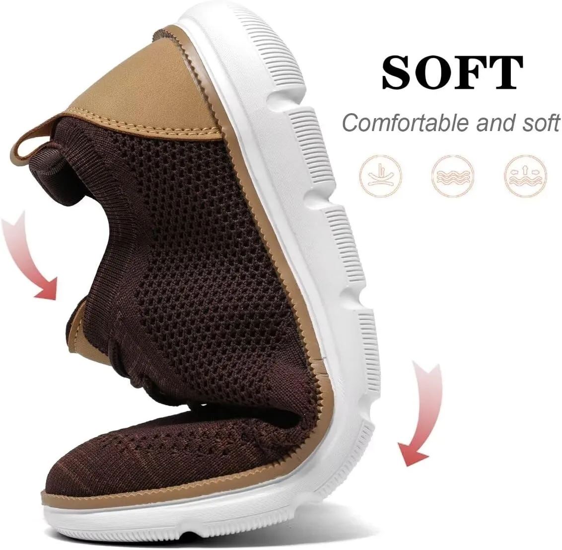 Mens Casual Dress Shoes Fashion Mesh Oxfords Business Walking Work Sneakers Comfortable Lightweight